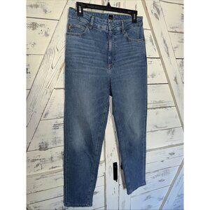 Hugo Boss The Ruth Mom Jeans Relaxed High Rise Stretch Size 26 Light Wash